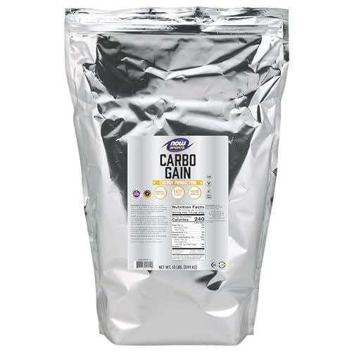 NOW Sports Nutrition, Carbo Gain Powder (Maltodextrin), Rapid Absorption, Energy Production, 12-Pound