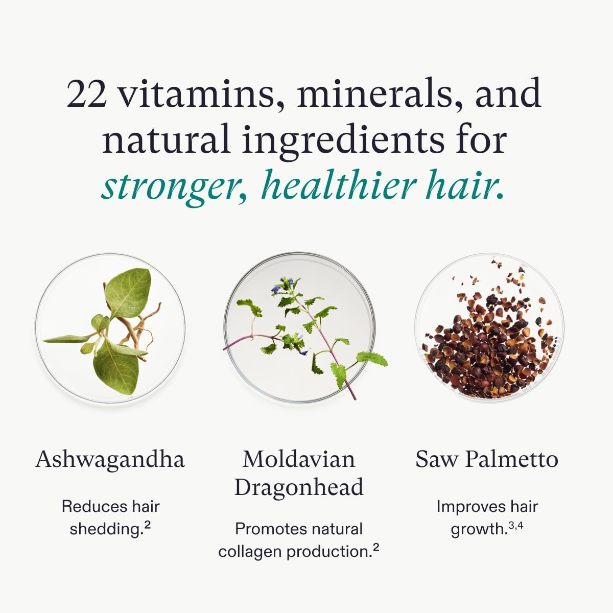 Nutrafol Women's Vegan Hair Growth Supplements, Plant-based